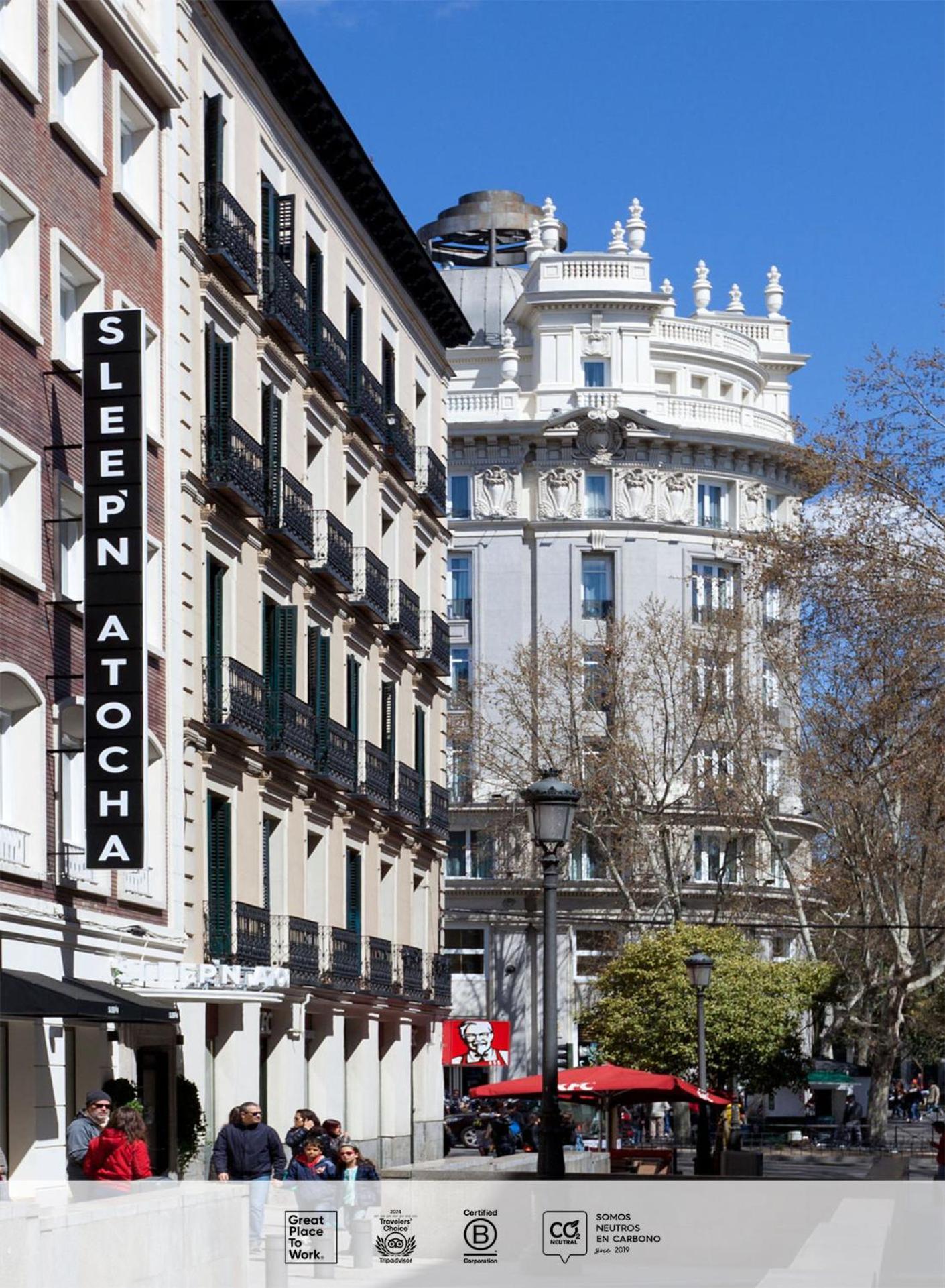 Sleep'N Atocha - B Corp Certified Hotel Madrid Luaran gambar